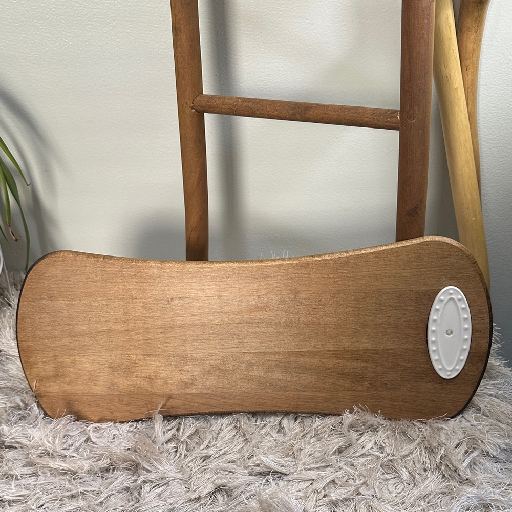 JK Adams For Nora Fleming Wooden Cutting Bread Charcuterie Board Made In USA